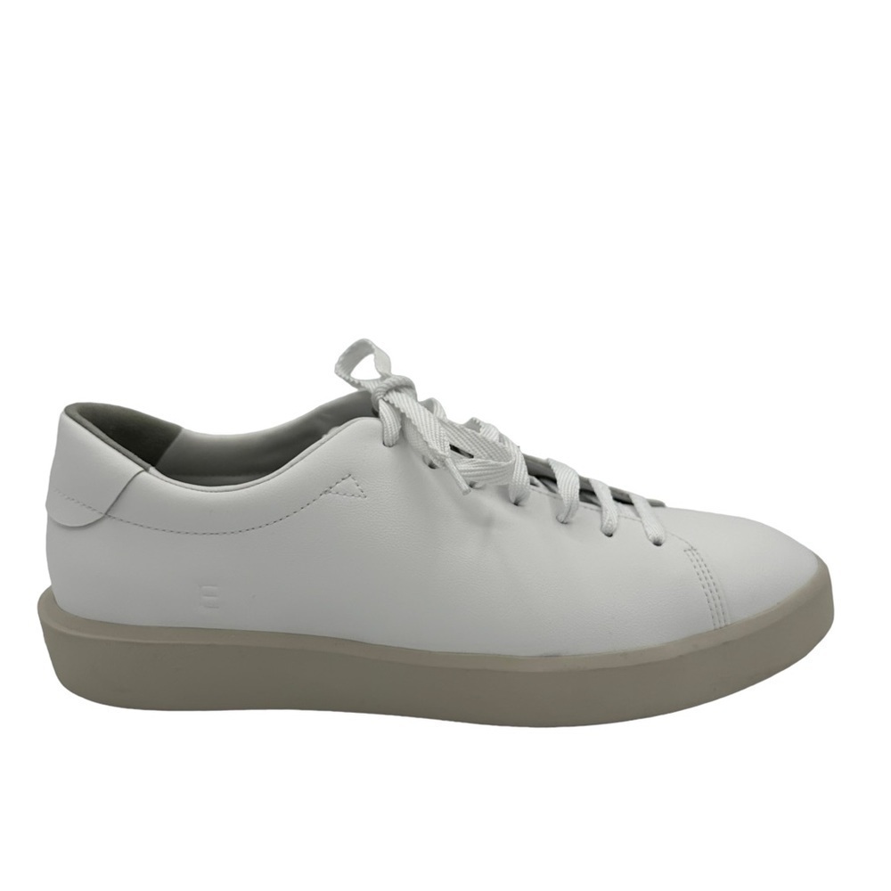 NEW EVERLANE The ReLeather‎ Tennis Shoe White Leather Minimalist Sneaker Size 11